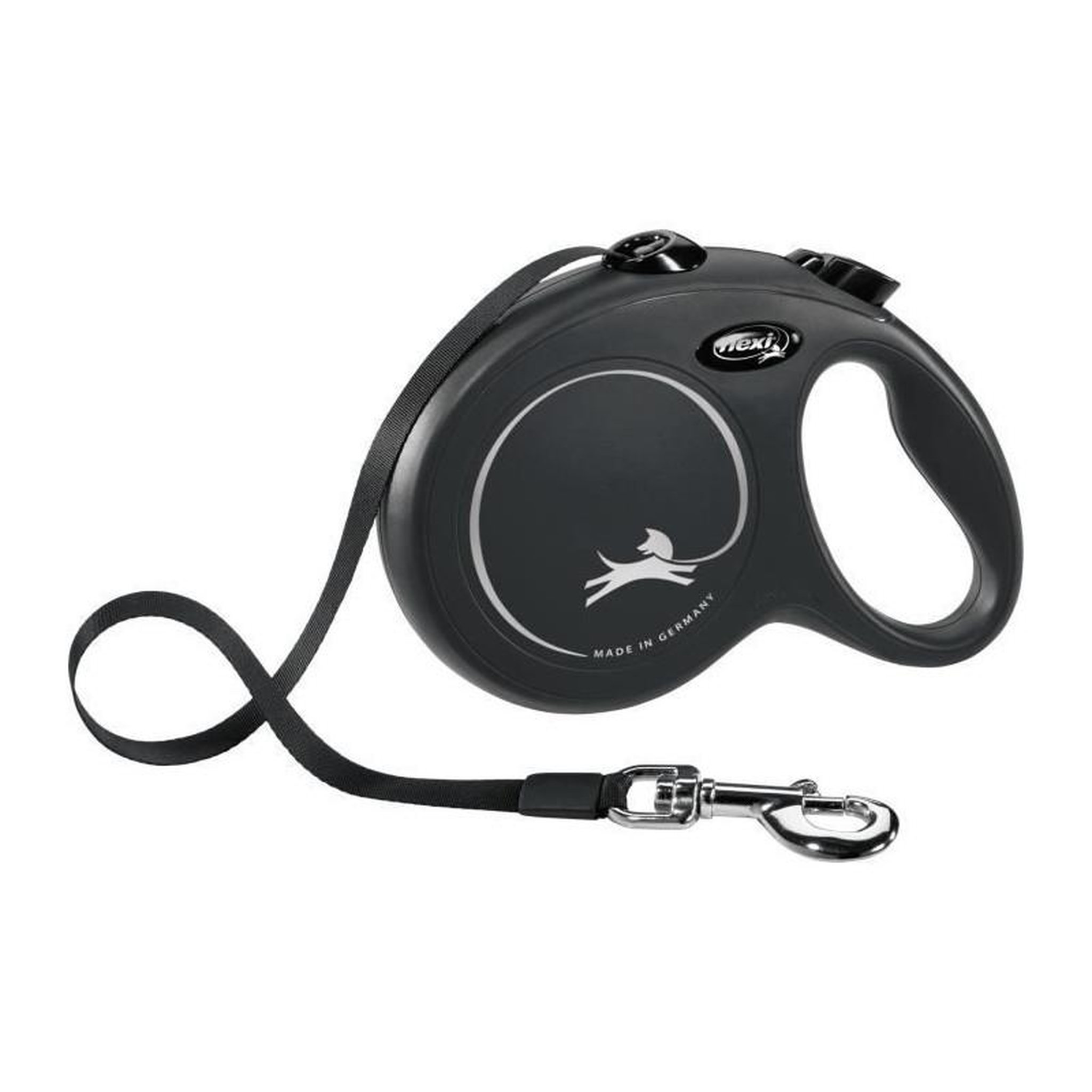 Flexi Laisse sangle TRIXIE flexi New CLASSIC - Taille L - 5 m - Noir