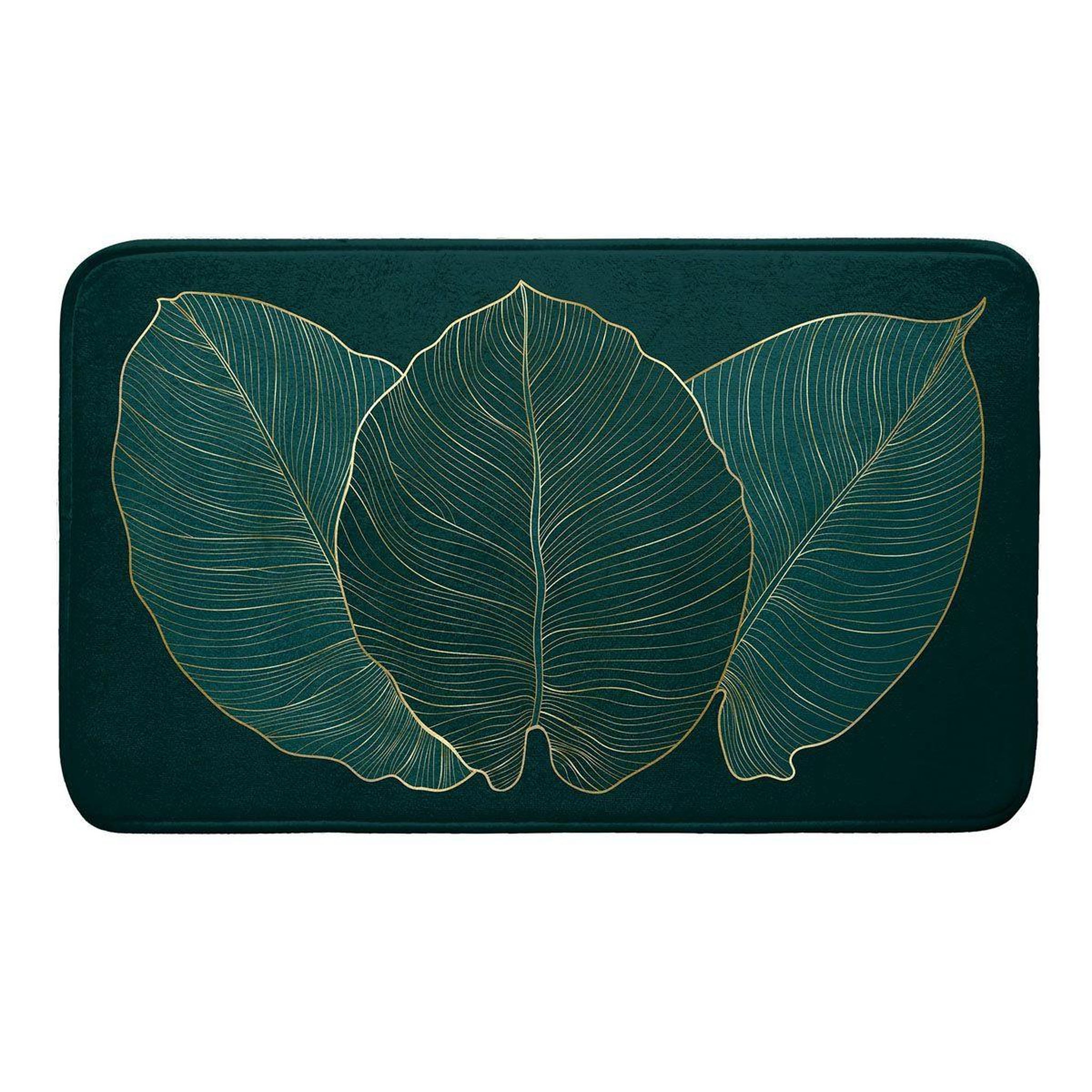 Douceur d'Intérieur Tapis de bain microfibre  jade  45x75cm vert