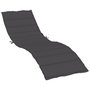 Voir la diapositive 2 : VIDAXL Coussin de chaise longue anthracite melange 200x50x4 cm tissu