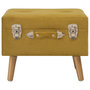 Voir la diapositive 2 : VIDAXL Tabouret de rangement 40 cm Jaune moutarde Velours