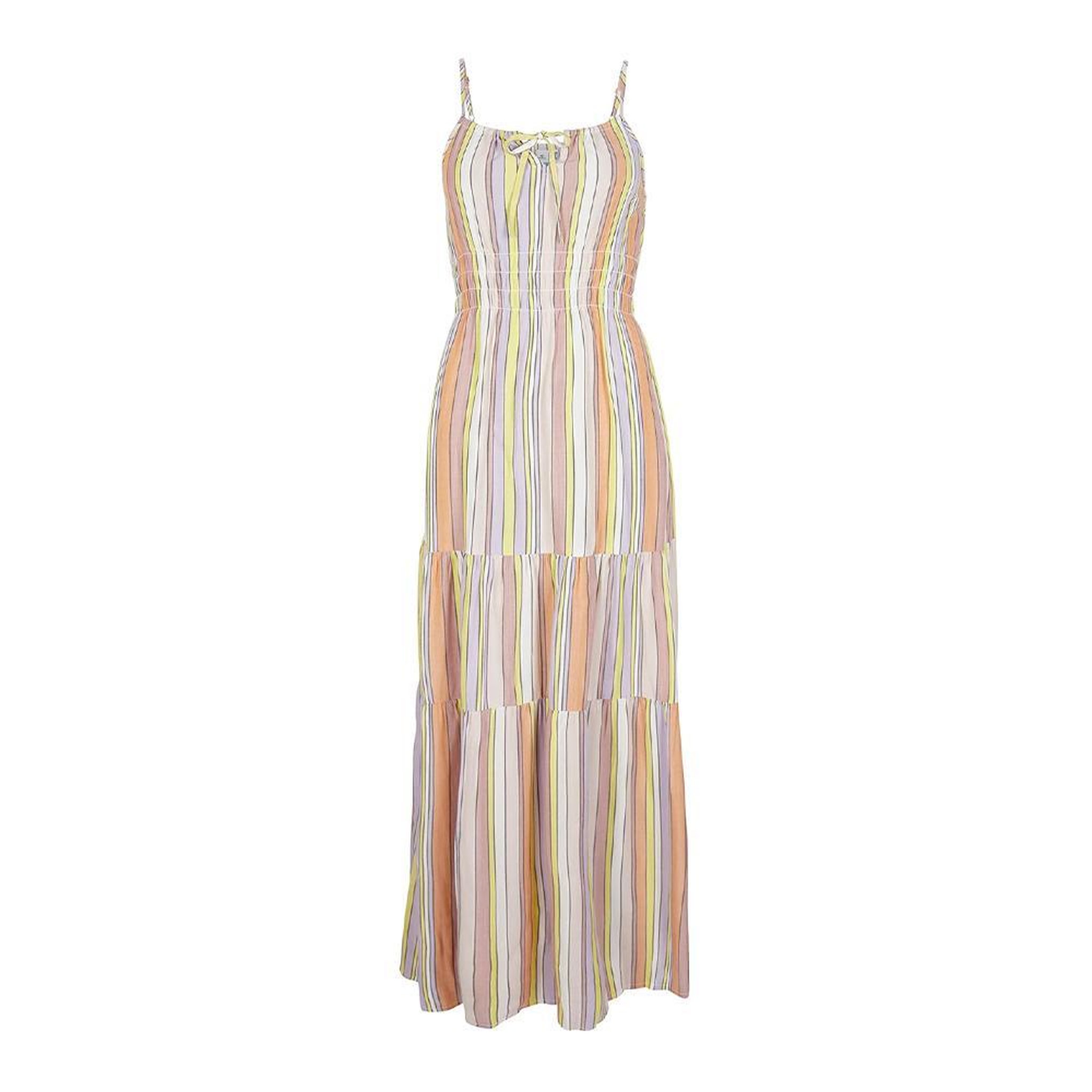 Voir la diapositive 1 : O'NEILL Robe Longue Jaune/Mauve Femme O'Neill Quorra Maxi