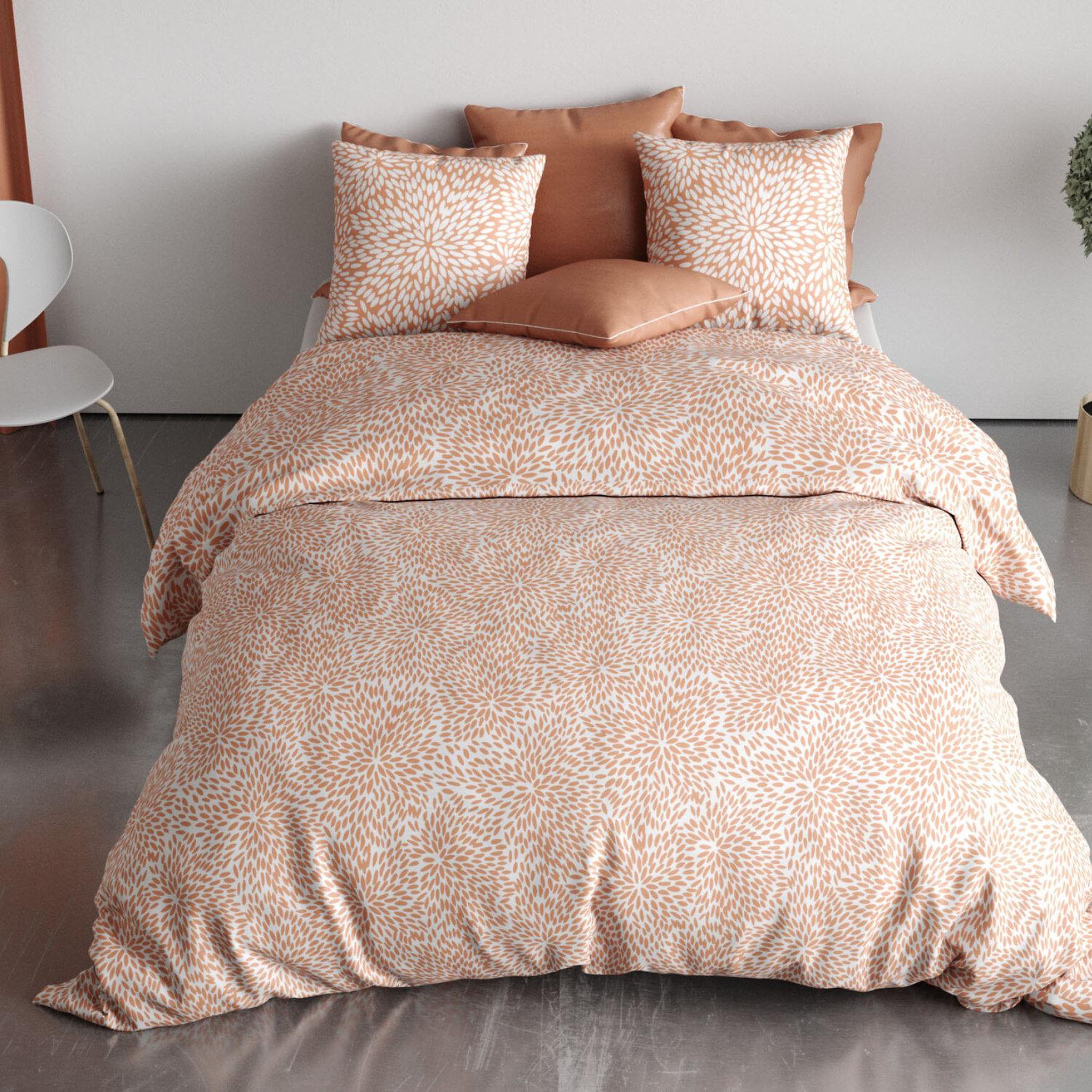 Voir la diapositive 1 : Les Ateliers du Linge Parure housse de couette 100%polyester 60gsm, lantana