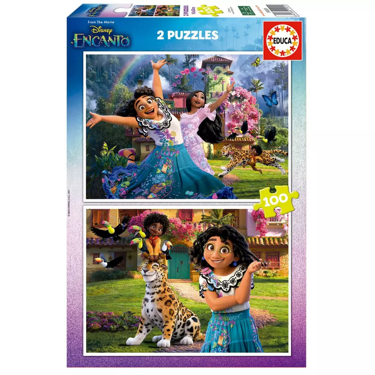 EDUCA Puzzles 2 x 100 pièces :  Disney : Encanto