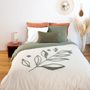 Voir la diapositive 1 : COTE DECO Housse de couette 260x240 + 2 taies HERBIER en coton lavé