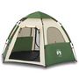 Voir la diapositive 2 : VIDAXL Tente de camping cabine 4 personnes vert liberation rapide