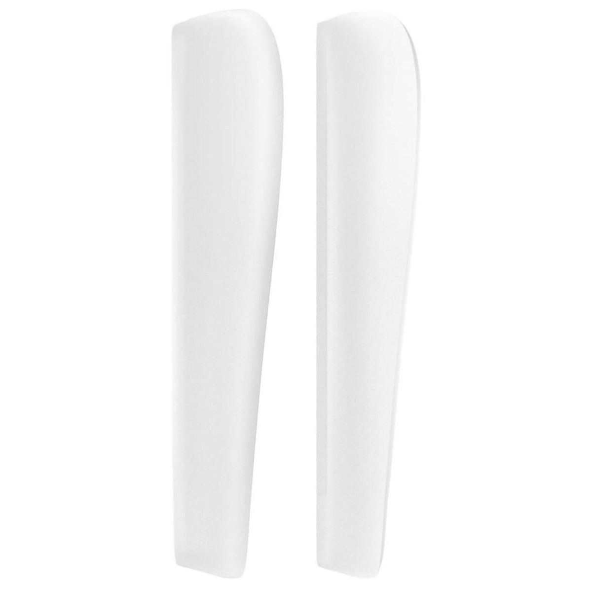 VIDAXL Tete de lit avec oreilles Blanc 147x23x118/128 cm Similicuir