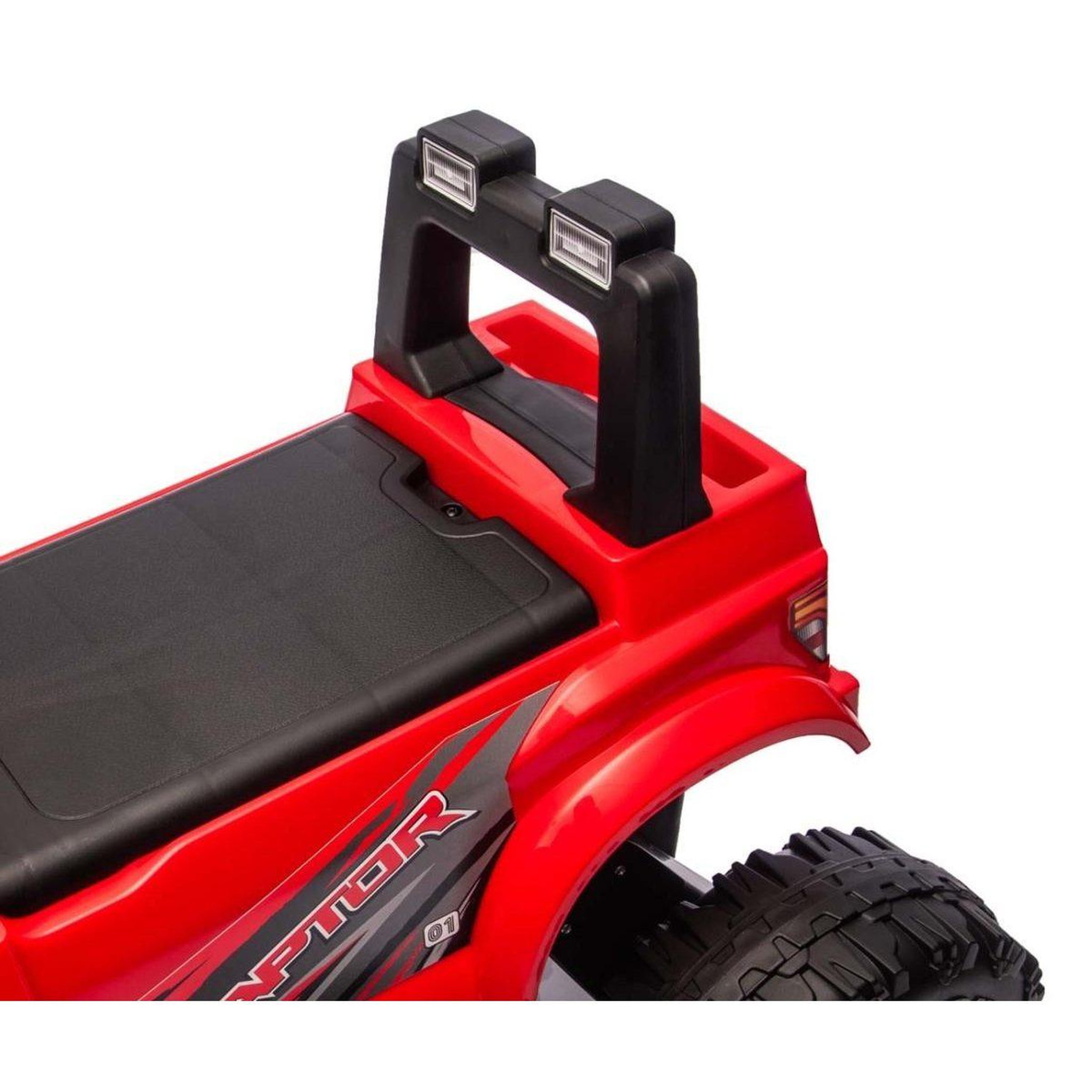 Voir la diapositive 2 : MILLY MALLY Voiture électrique  ford f-150 raptor rouge - 2 moteurs
