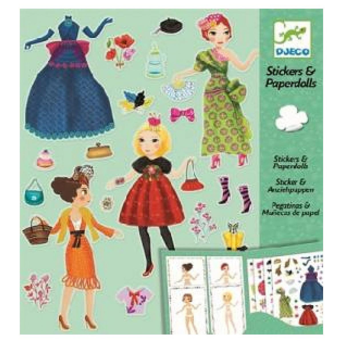 Djeco PaperDolls Stickers Trop mode
