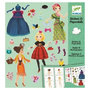 Voir la diapositive 1 : Djeco PaperDolls Stickers Trop mode