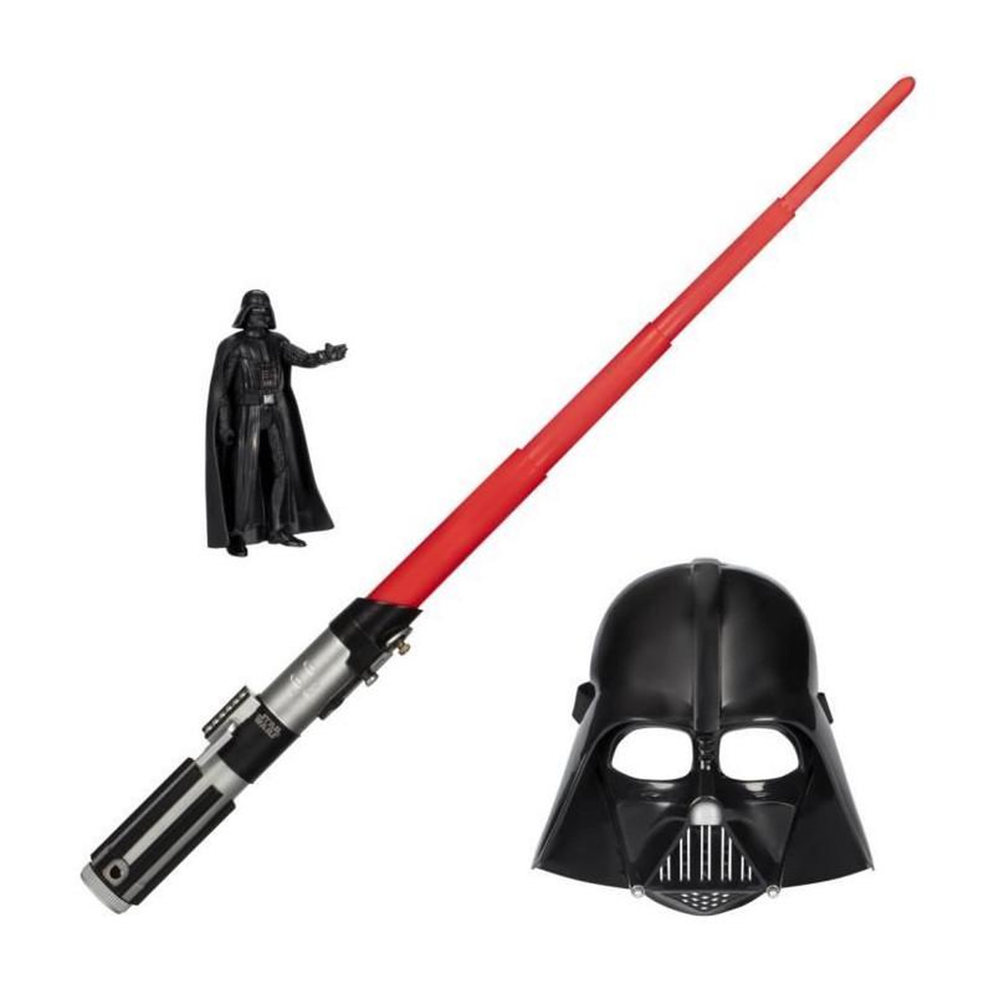 Voir la diapositive 2 : HASBRO Pack Côté obscur Dark Vador, sabre laser rouge, masque Dark Vador et figurine de 15 cm, accessoire, des 4 ans, Star Wars
