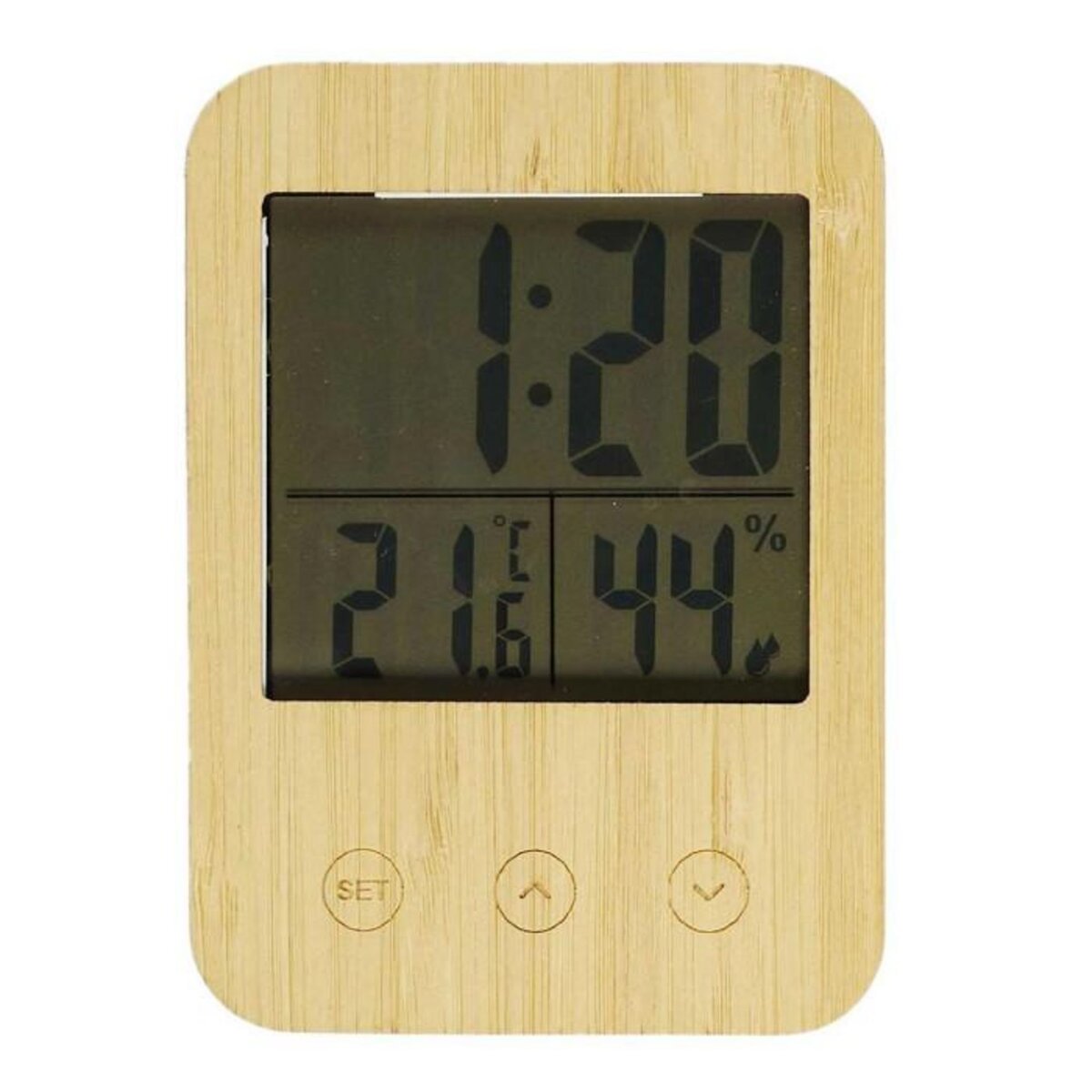 Paris Prix Réveil Station Météo  Multifonction  12cm Naturel