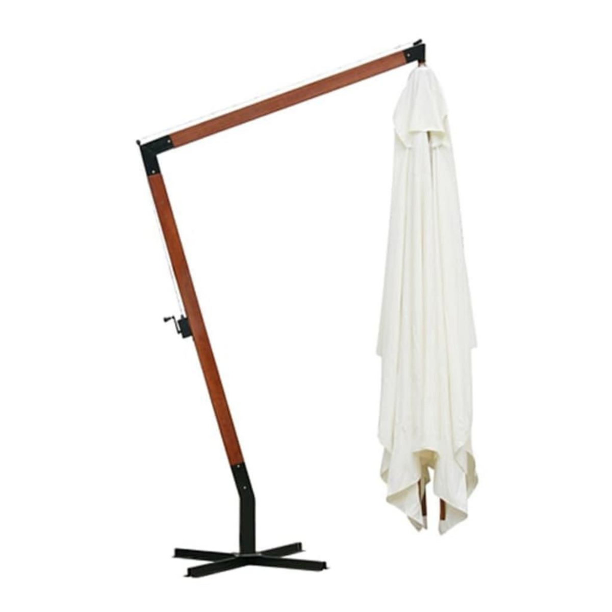 VIDAXL Parasol 300 x 400 cm Blanc