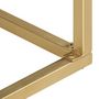 Voir la diapositive 5 : VIDAXL Table console Noir et dore 90x30x75 cm Bois de manguier massif