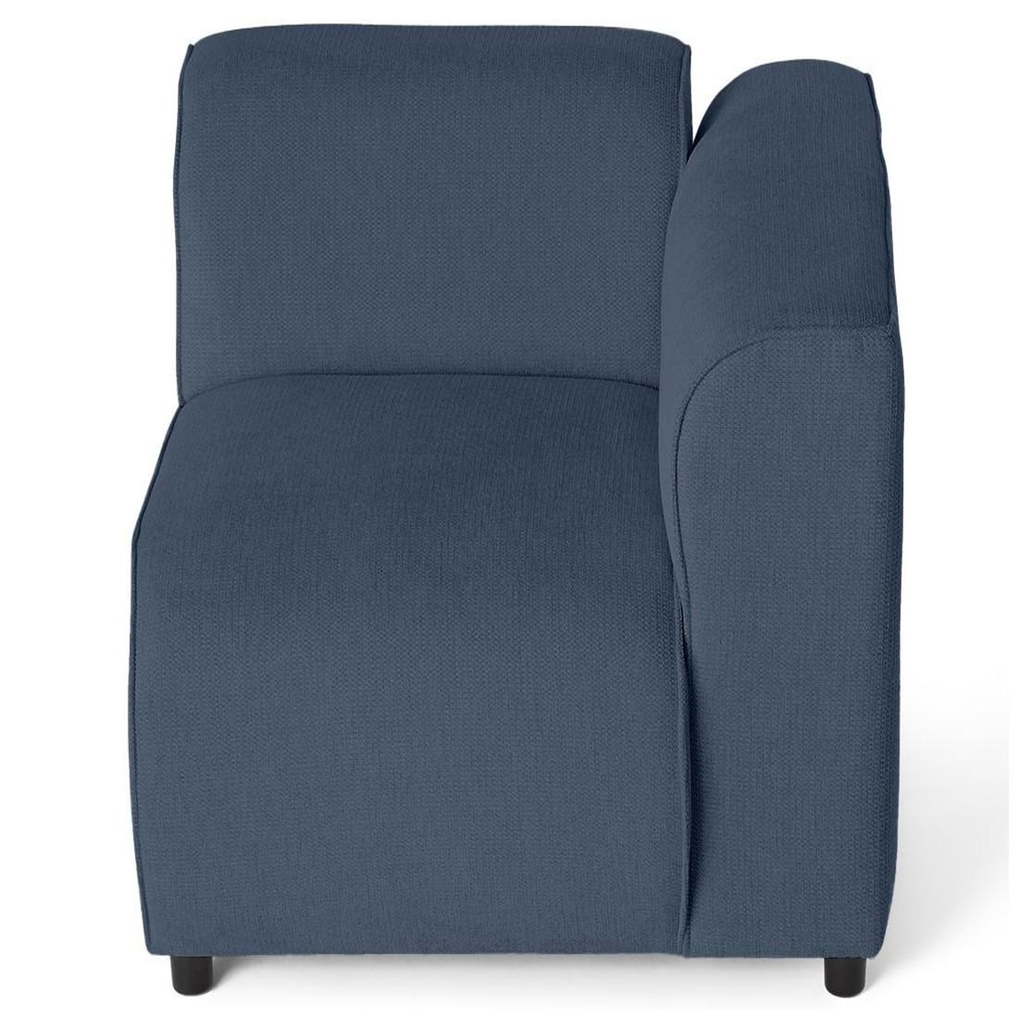 Voir la diapositive 3 : LISA DESIGN Suaro - module d'assise d'angle droit en tissu texturé