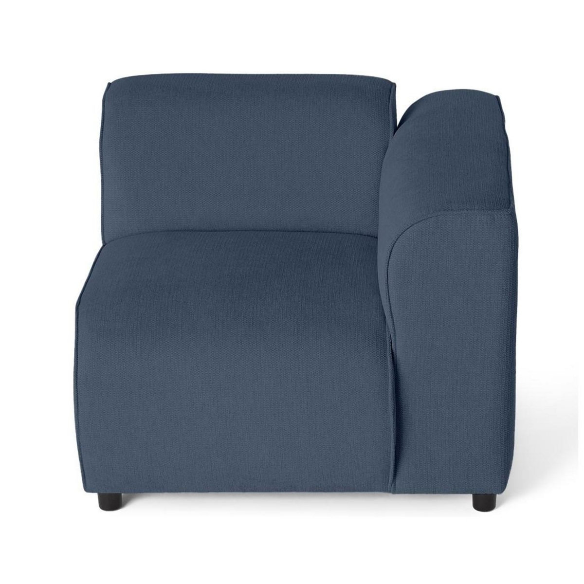 LISA DESIGN Suaro - module d'assise d'angle droit en tissu texturé