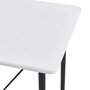 VIDAXL Table de bar Blanc 120 x 60 x 110 cm MDF