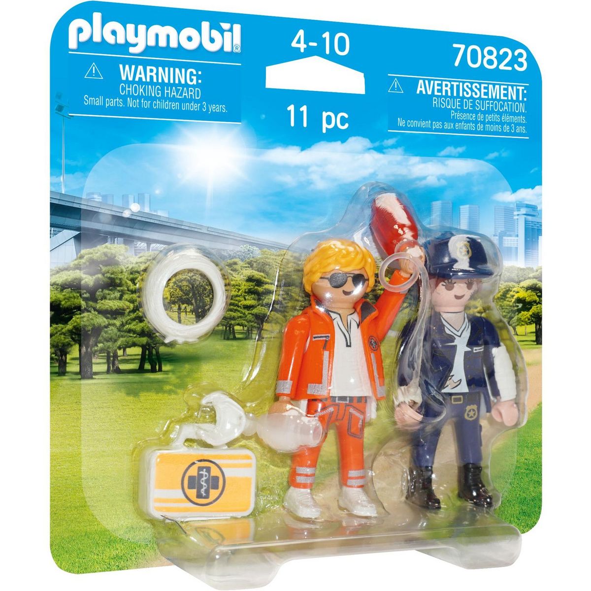 PLAYMOBIL 70823 - Duo Secouriste et policière
