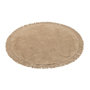 Voir la diapositive 1 : Paris Prix Tapis Rond à Franges  Bohemia  150cm Beige Foncé