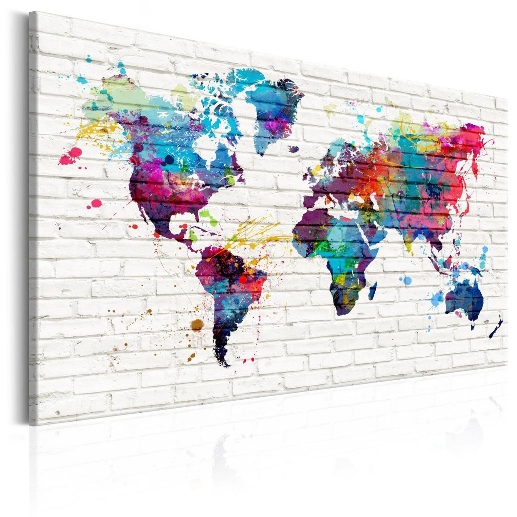 Paris Prix Tableau imprimé  modern style : walls of the world. Coloris disponibles : Multicolore