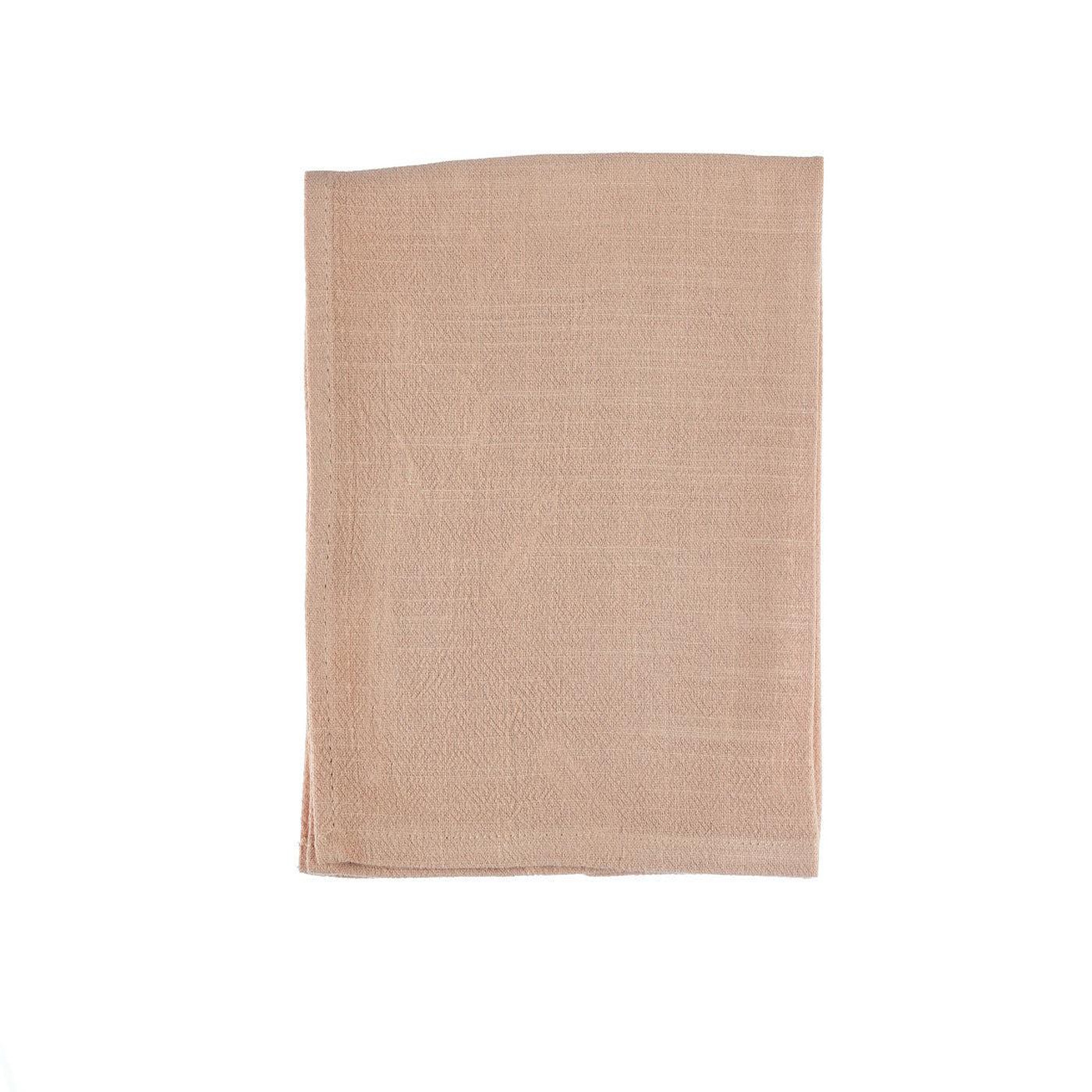 Voir la diapositive 3 : BJORN Serviette de table - 6 pièces - lin et coton rose pâle