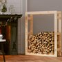 Voir la diapositive 3 : VIDAXL Support pour bois de chauffage 80x25x100 cm Bois de pin massif