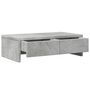 Voir la diapositive 5 : VIDAXL Support de moniteur avec tiroirs gris béton bois d ingénierie