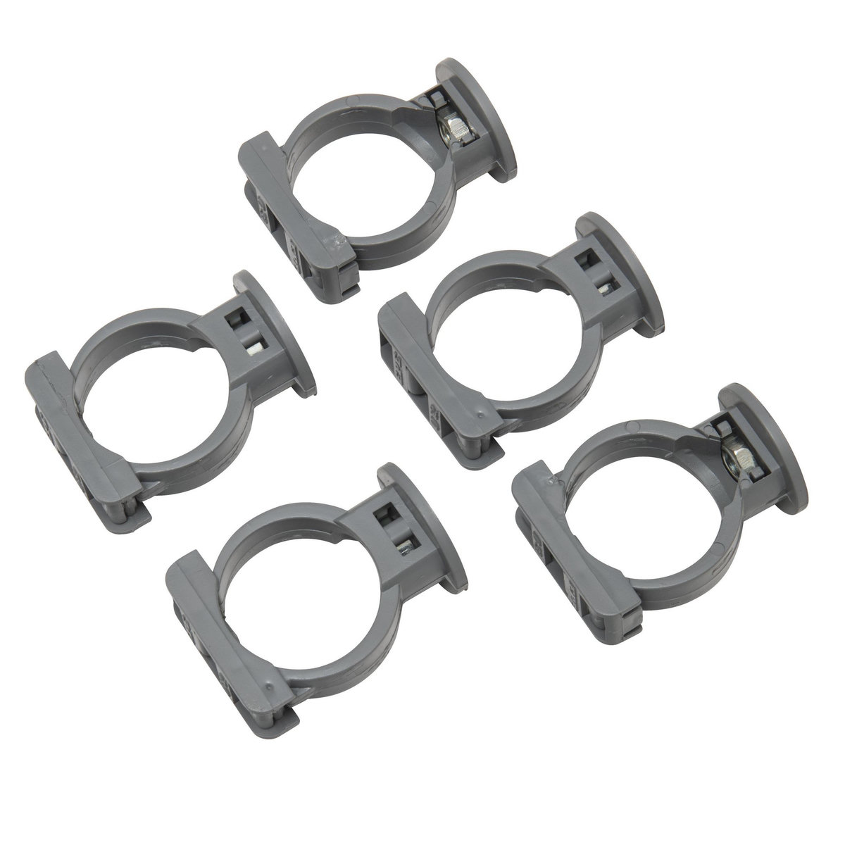 Jardibric Sachet de 5 colliers PVC Ø32mm avec clips