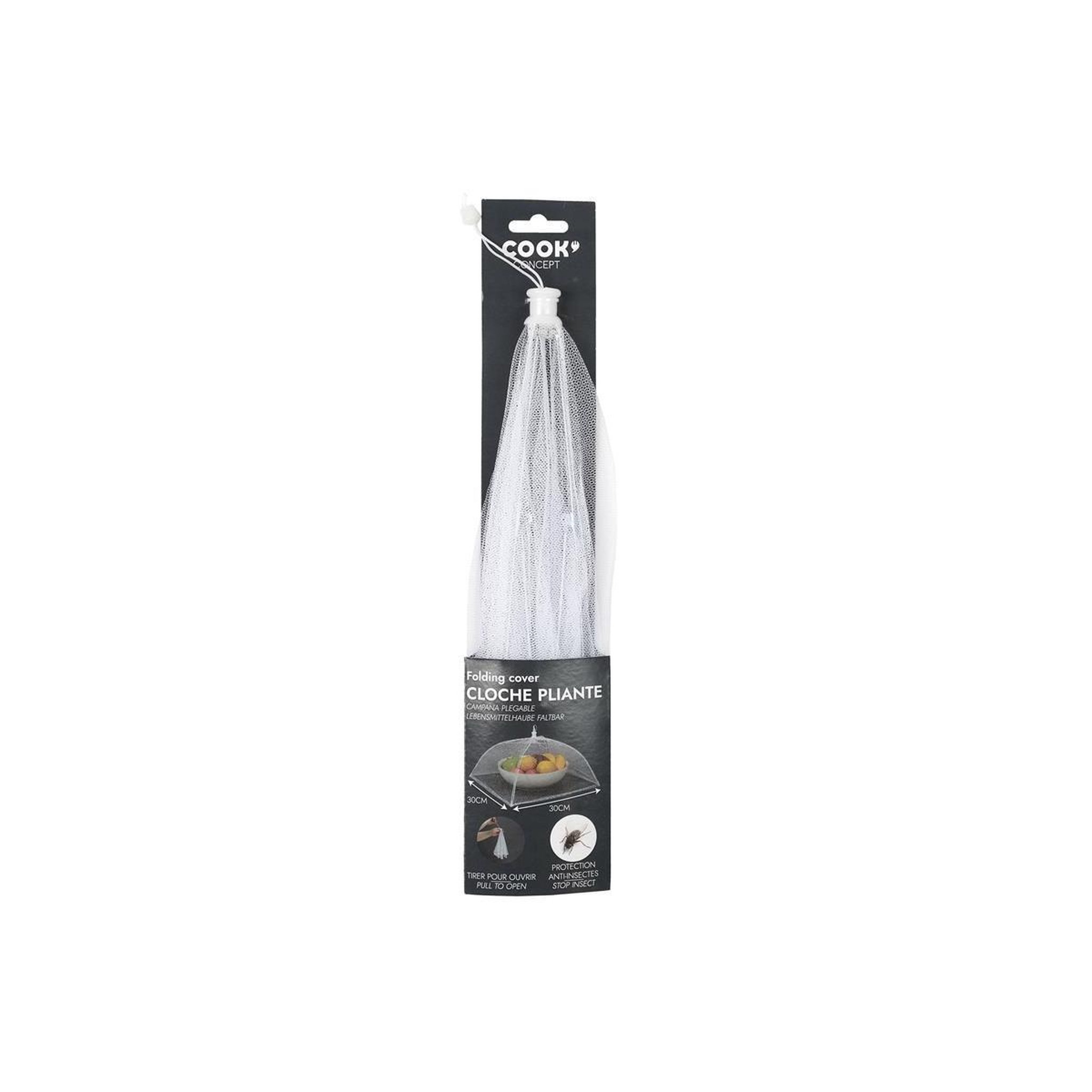 Voir la diapositive 5 : COOK CONCEPT Cloche alimentaire pliante  conserver  30cm blanc