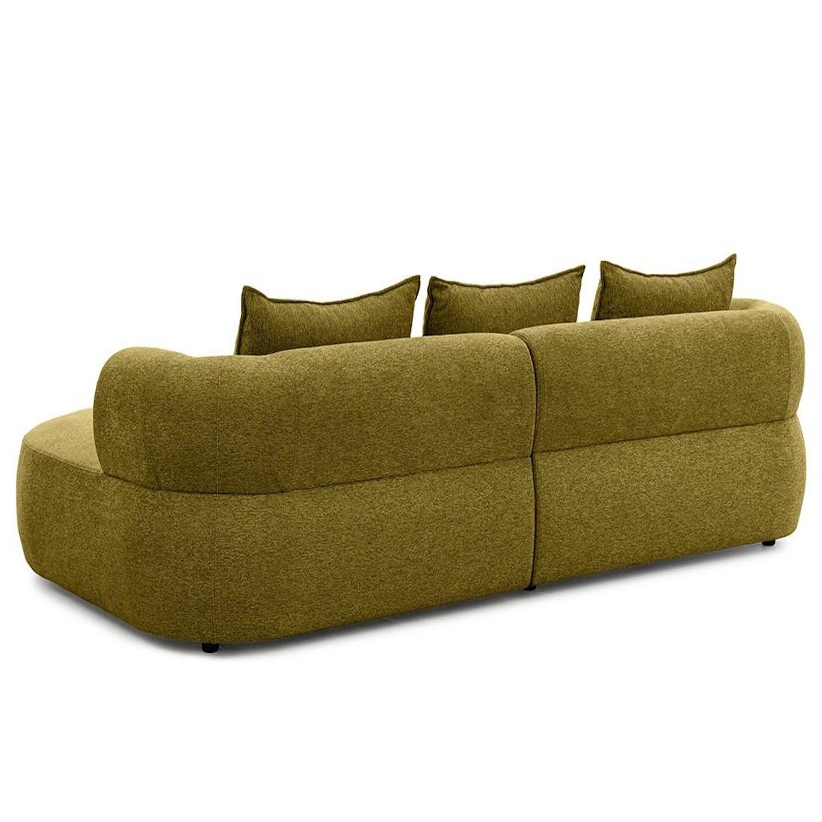 LISA DESIGN Angela - canapé d'angle droit 4 places en velours texturé