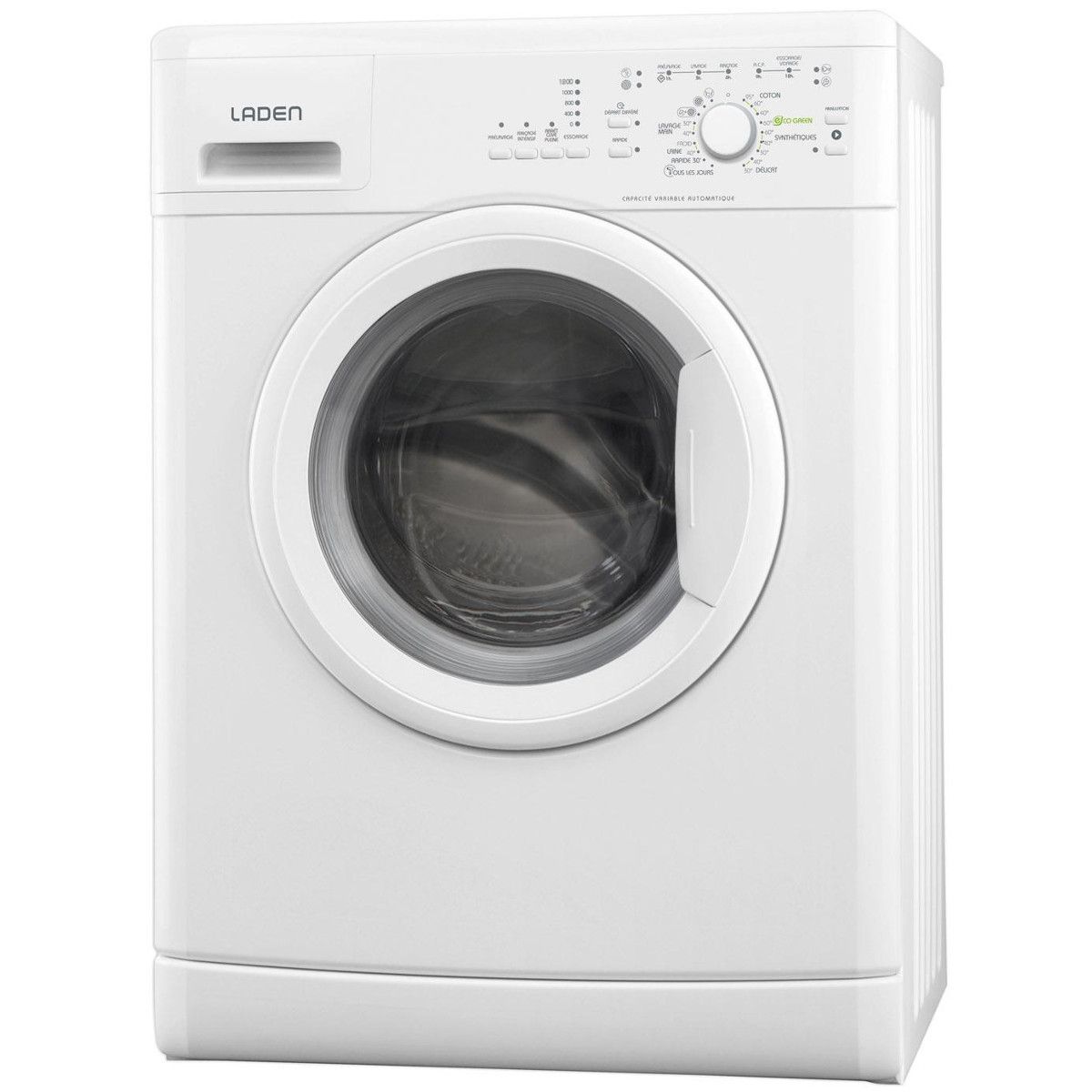 LADEN Lave-linge hublot FL2711, 7 Kg, 1200 T/min