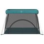 Voir la diapositive 3 : VIDAXL Parc pour bebe avec matelas Vert Tissu de lin