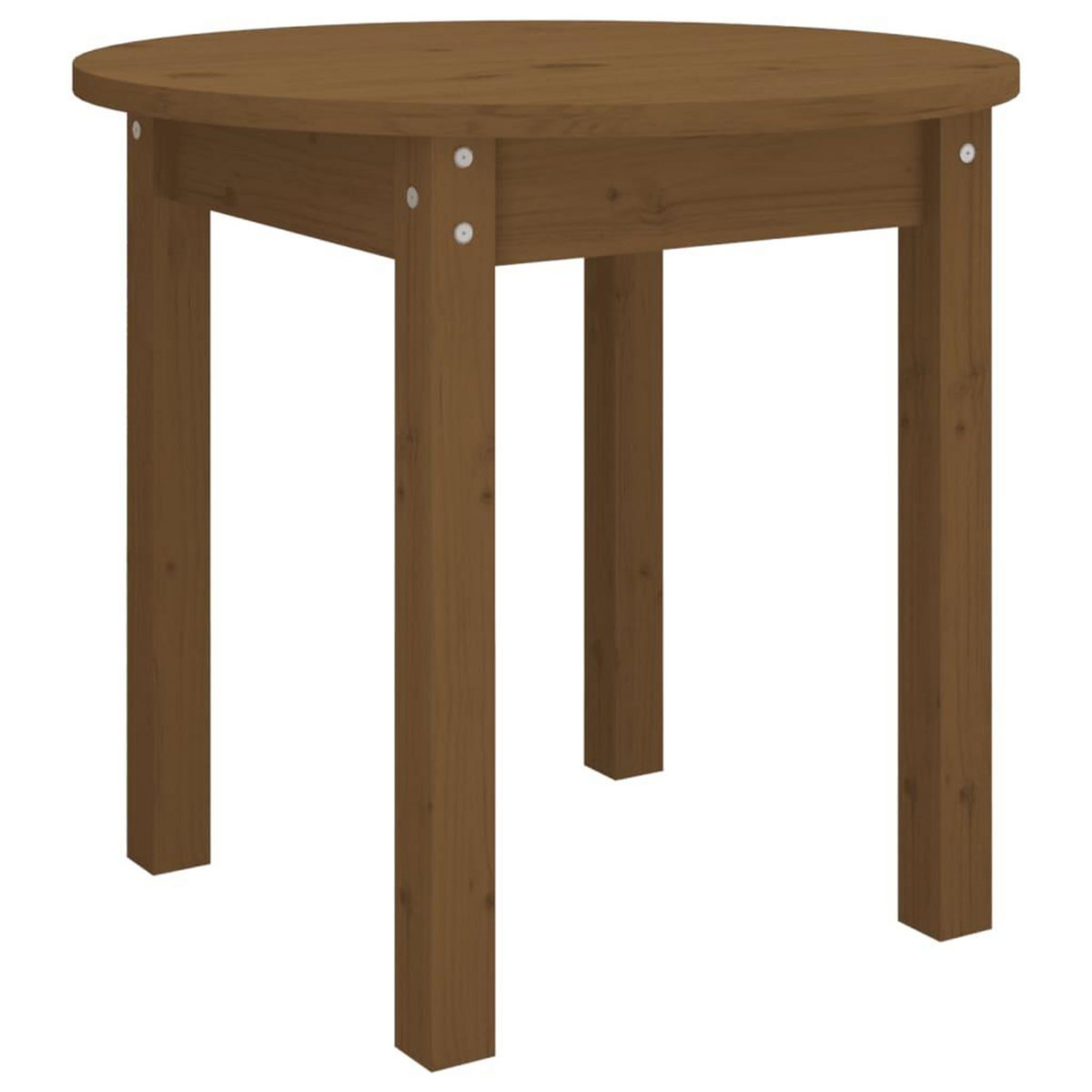VIDAXL Table basse Marron miel Ø 45x40 cm Bois massif de pin