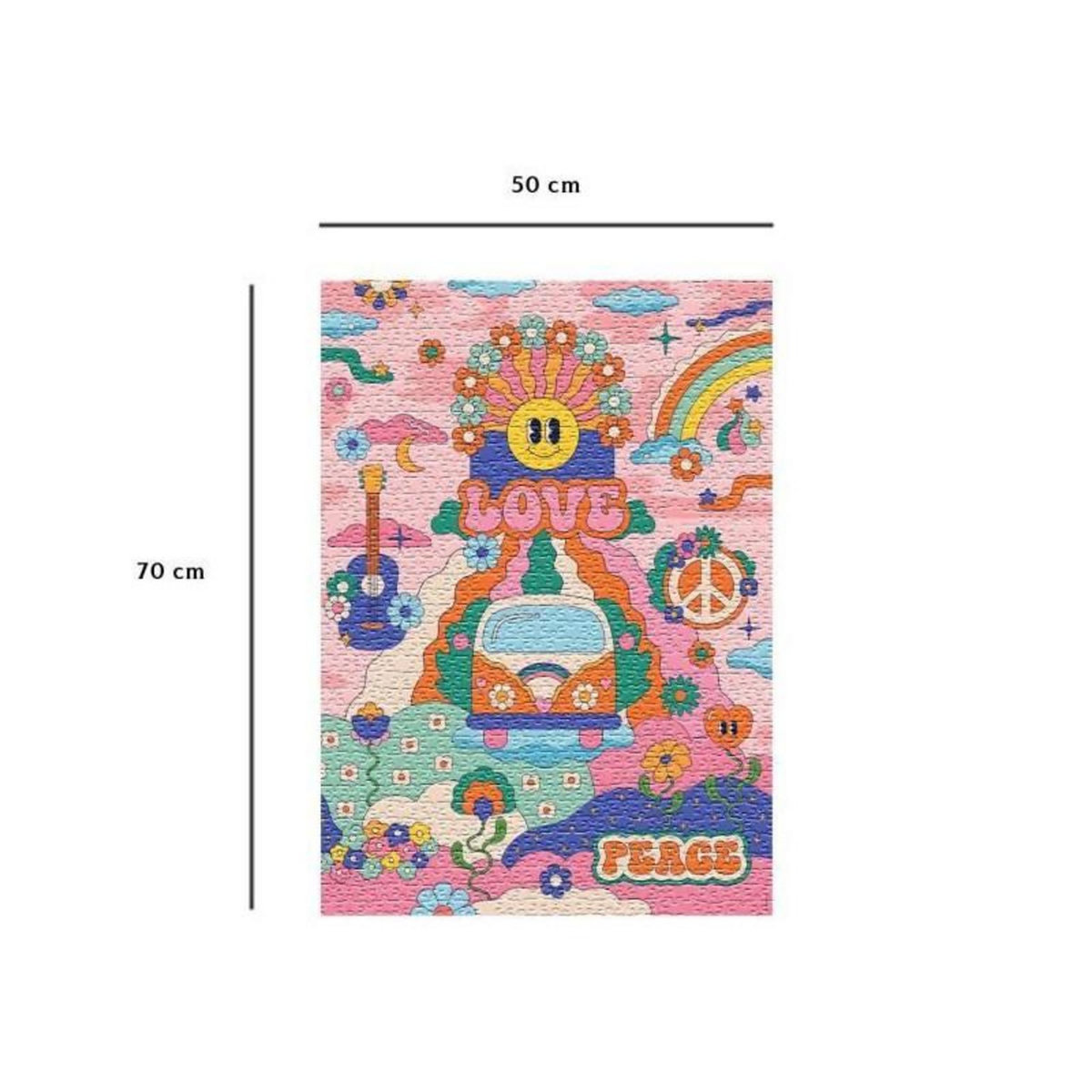 Nathan Puzzle 1000 pièces Nathan Hippie style Cha cha Pop