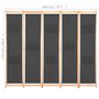 Voir la diapositive 6 : VIDAXL Cloison de separation 5 panneaux Gris 200 x 170 x 4 cm Tissu