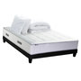 Voir la diapositive 1 : IDLITERIE Ensemble Matelas Ressort 7 zones + Mémoire de forme + Sommier + couette + oreillers BELLAGIO Fabriqué en France