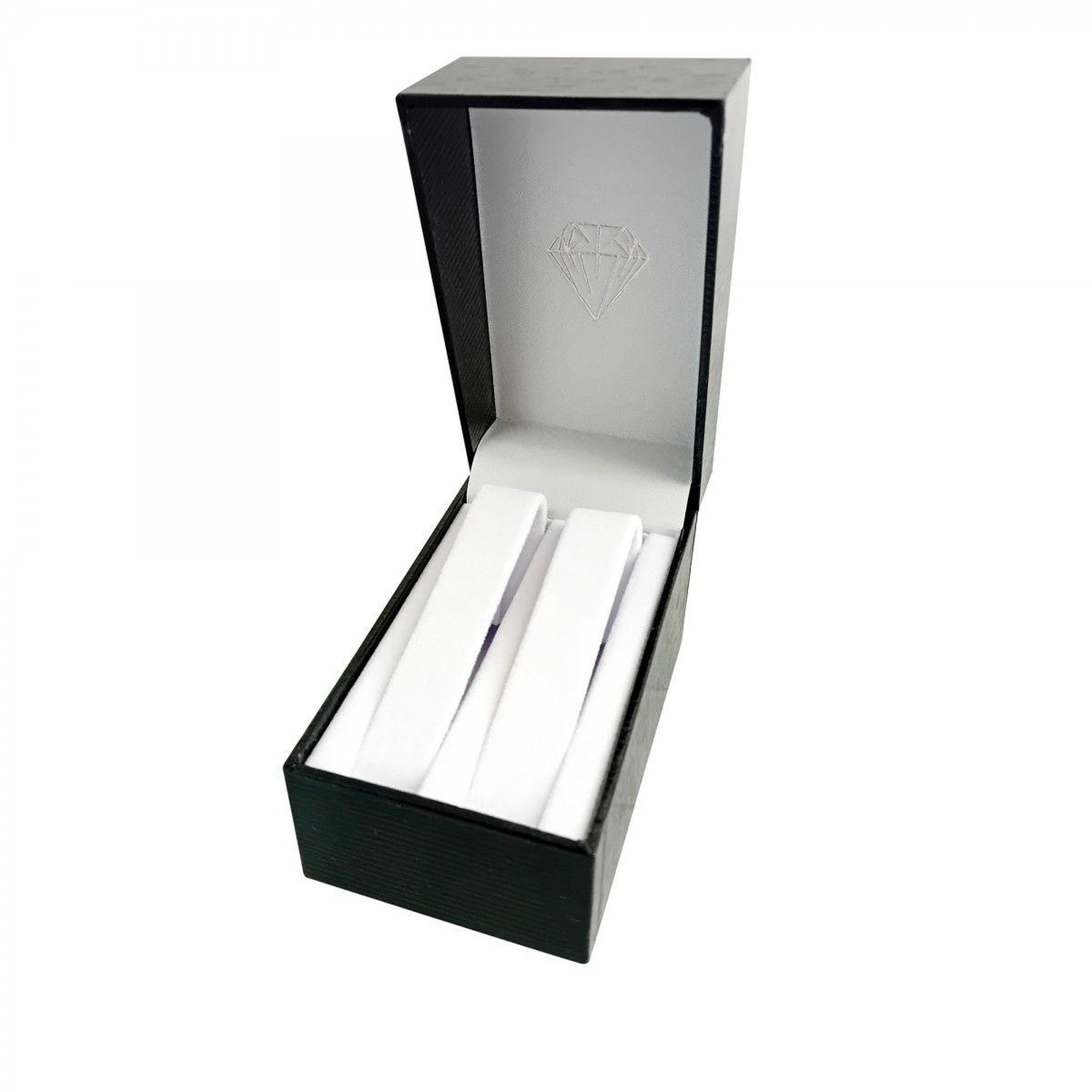SC CRYSTAL Ecrin Luxe Noir 2 fentes pour Coffret Montre femme