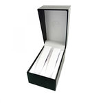 SC CRYSTAL Ecrin Luxe Noir 2 fentes pour Coffret Montre femme