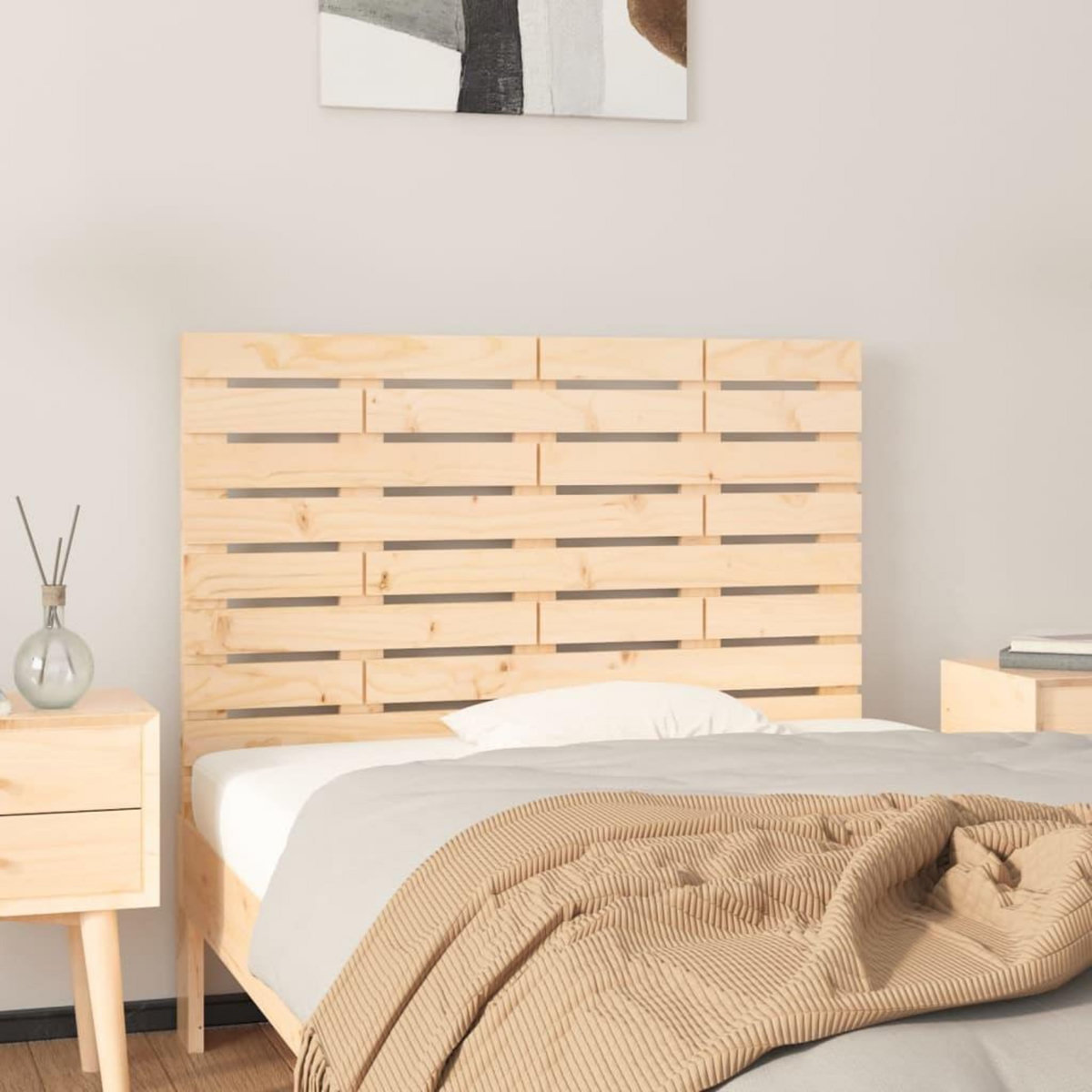 VIDAXL Tete de lit murale 96x3x63 cm Bois massif de pin