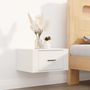 Voir la diapositive 3 : VIDAXL Tables de chevet murales 2 pcs Blanc 50x36x25 cm