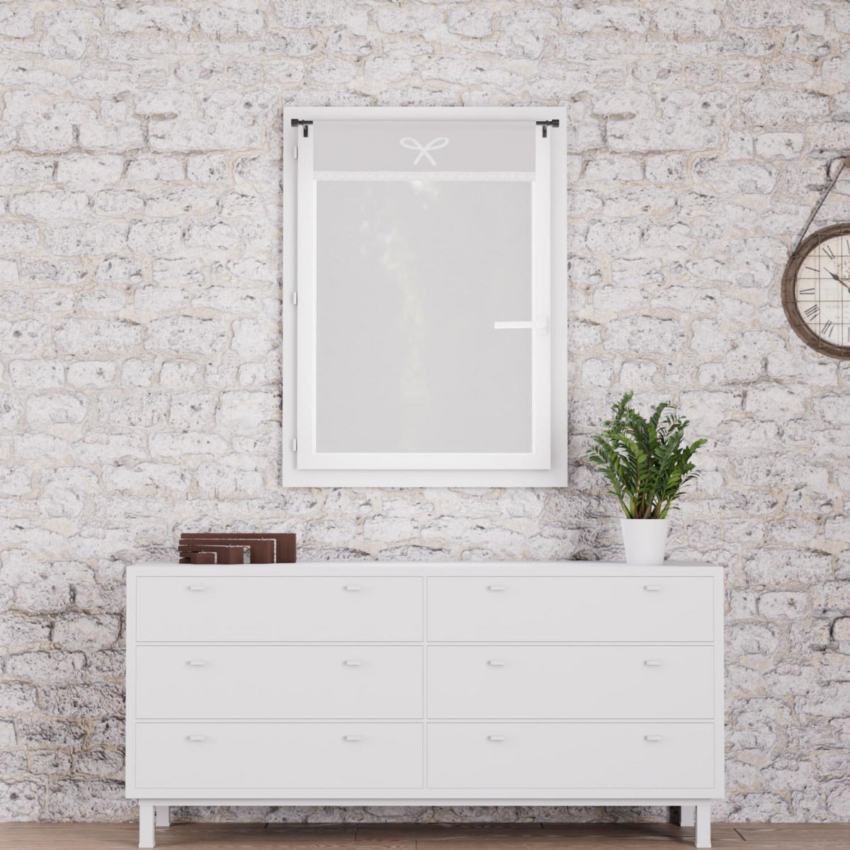 SOLEIL D'OCRE Brise bise brodé en coton EMILIE, par Soleil d'ocre