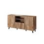 Voir la diapositive 6 : BEST MOBILIER Come - buffet bas - effet bois - 150 cm - style contemporain