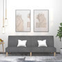 Voir la diapositive 1 : VIDAXL Canape-lit a 2 places gris clair tissu