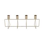 PRESENT TIME Bougeoir design métal Row. Coloris disponibles : Blanc