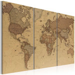 Paris Prix Tableau Imprimé  Stylish World Map. Coloris disponibles : Multicolore