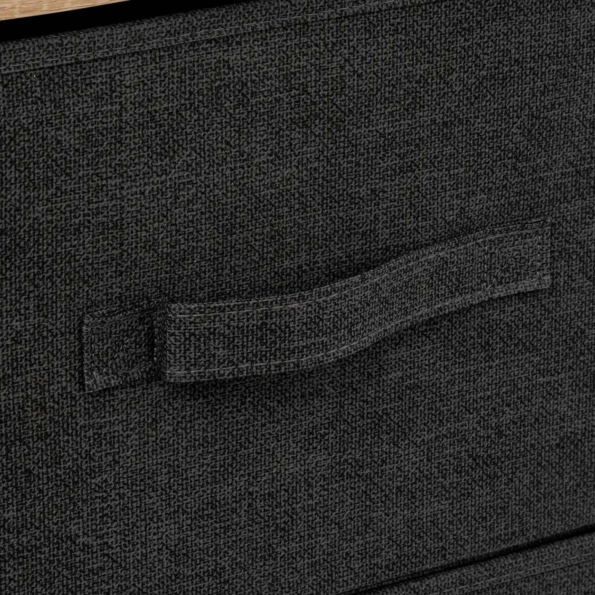 Voir la diapositive 3 : FIVE Meuble de rangement 5 tiroirs  tissa  114cm gris foncé