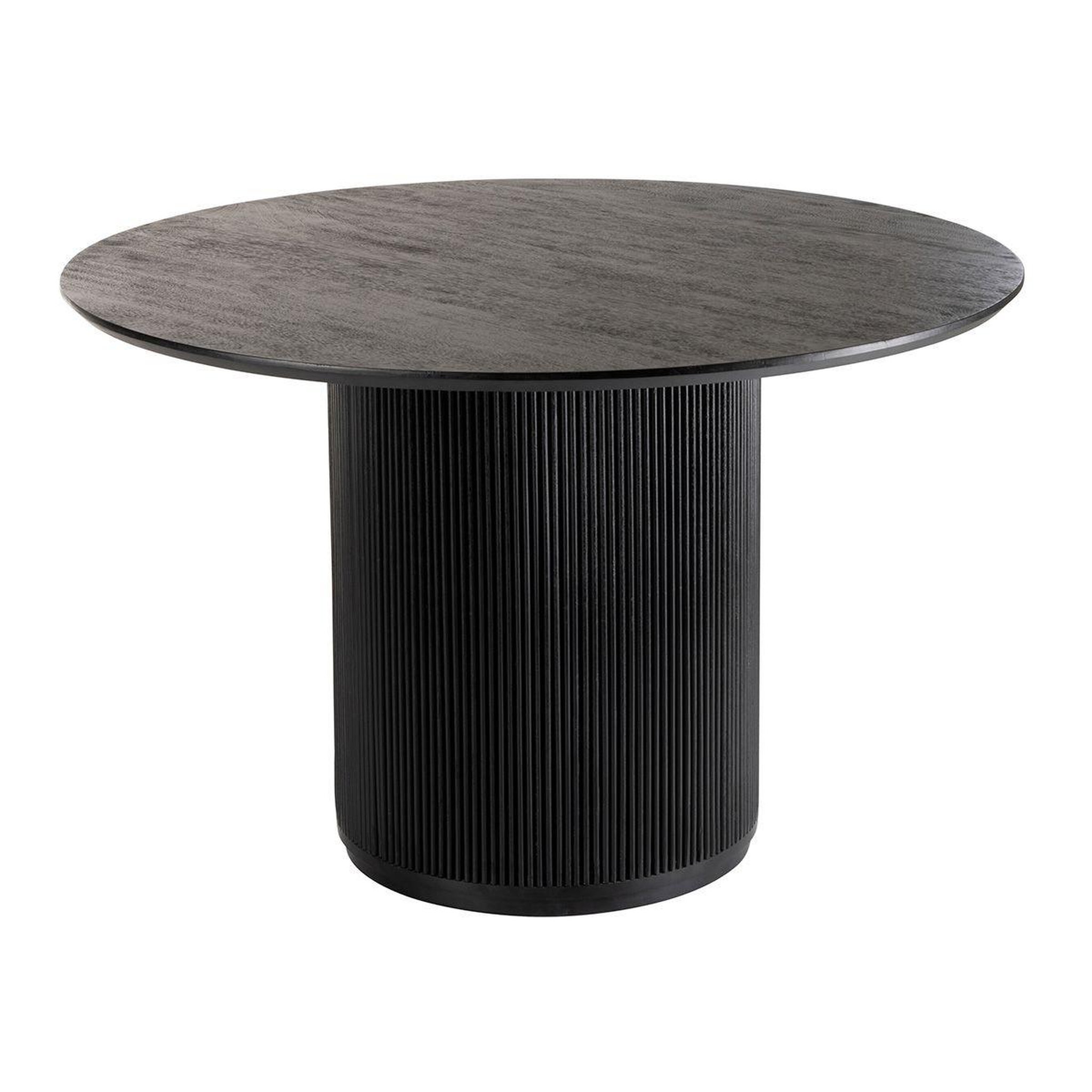 J-LINE Table de repas design en bois  vincent  120cm noir