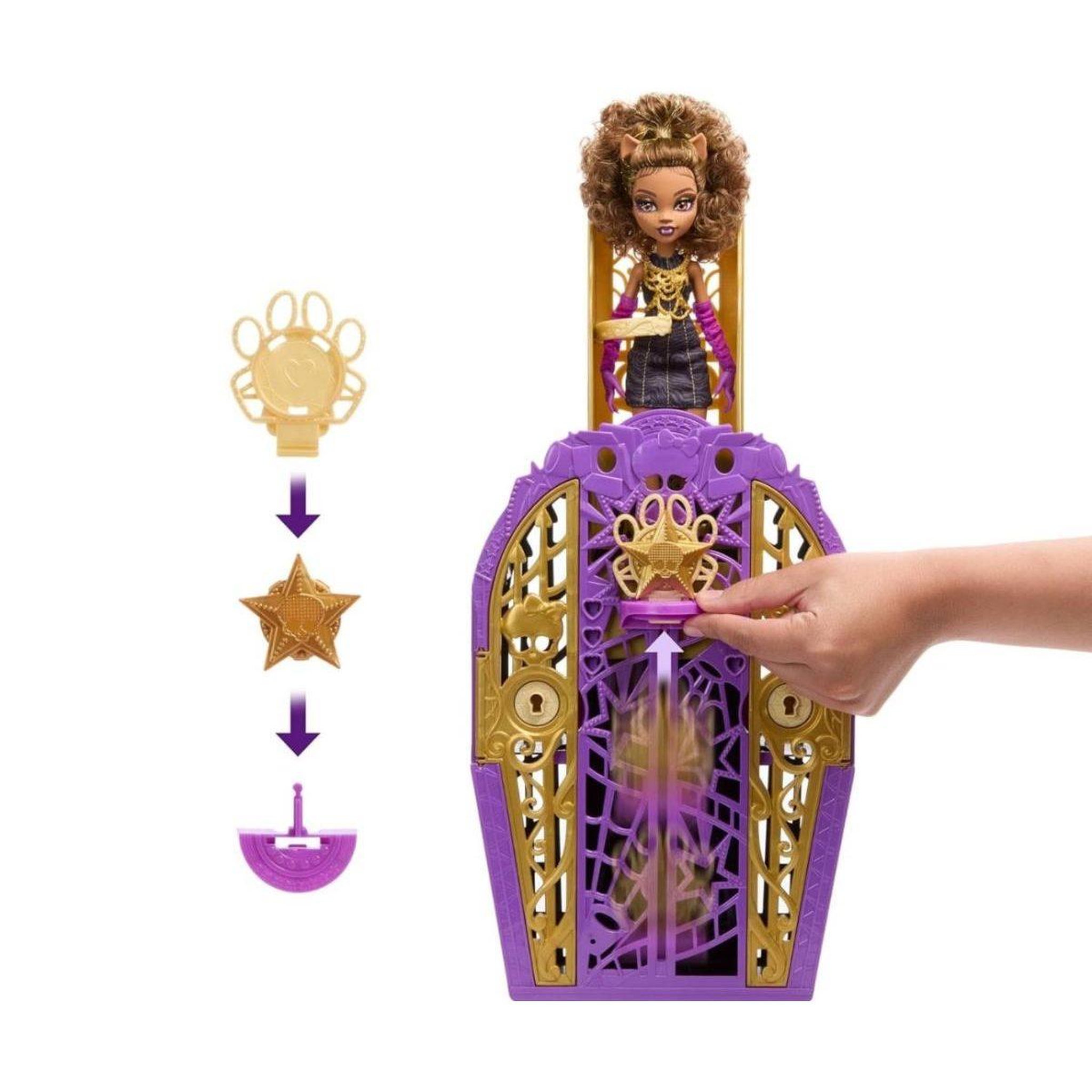 Voir la diapositive 4 : MATTEL Poupée monster high  jbg80 skulltimate secrets - clawdeen wolf