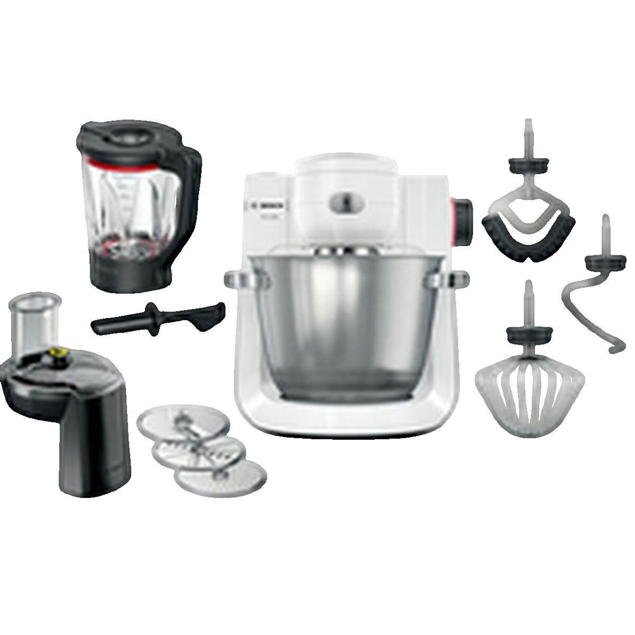 Voir la diapositive 3 : BOSCH Robot multifonction Bosch MUMS6EW22 Blanc 1600 W