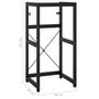 Voir la diapositive 6 : VIDAXL Cadre de lavabo de salle de bain Noir 40x38x83 cm Fer