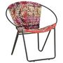 Voir la diapositive 1 : VIDAXL Chaise ronde Chindi Multicolore Tissu